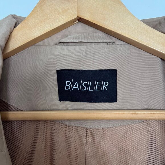 German Brand Basler Classic Tan Trench Coat | Size Large - Picture 3 of 11